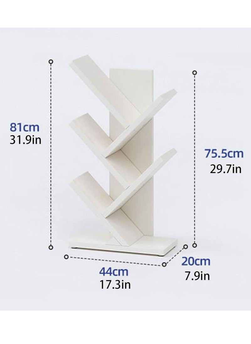 RATSAW 5 Tier Bookshelf Tree Bookshelf Corner Bookshelf for Small Space Floor Standing Bookcase Storage Rack Utility Organizer Shelves for Living Room Bedroom Home Office  - Image 2