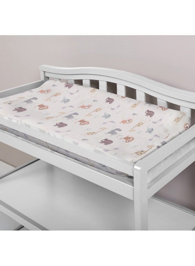 Trend Lab غطاء وسادة تغيير فانيلا ديلوكس من كرايون جانجل أبيض 10X9X3 بوصة (عبوة من 1) - Image 5