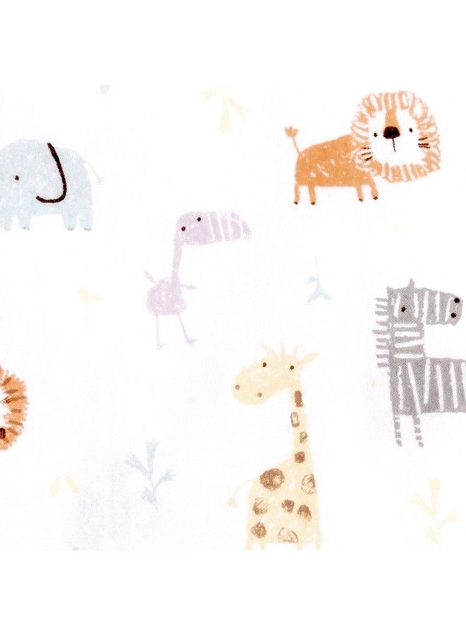 Trend Lab غطاء وسادة تغيير فانيلا ديلوكس من كرايون جانجل أبيض 10X9X3 بوصة (عبوة من 1) - Image 3