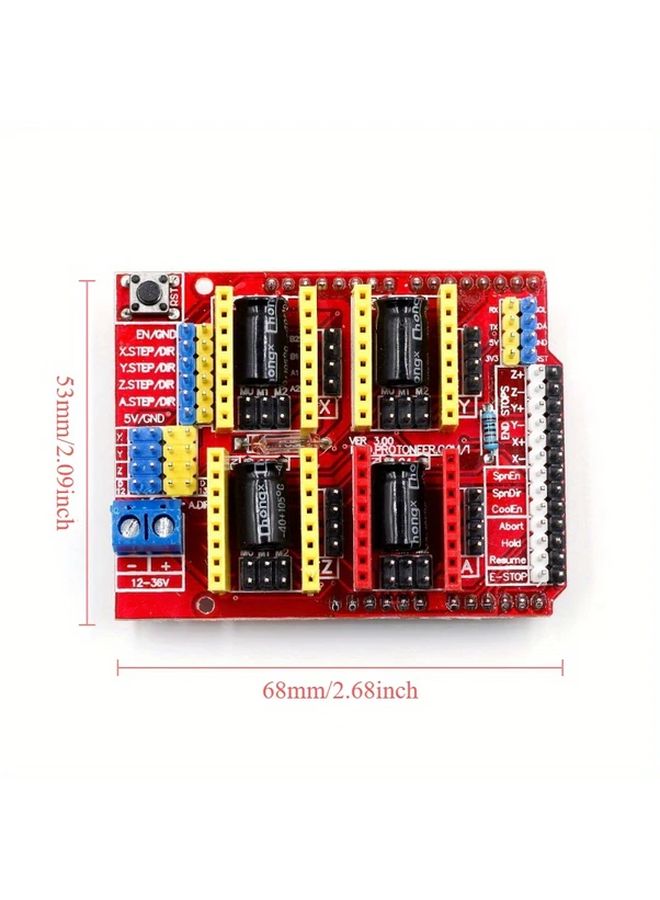 CNC Shield V3 Expansion Board For Arduino Uno Robotics PWM Control Screw Terminals - Image 1