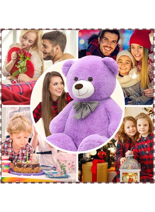 DUNISO Teddy Bear with Cute Bow, Washable Soft Plush Doll ,Stuffed Animal Toy,Gift for Children, suitable for Birthday Party or Any Special days ,140 cm - Image 4