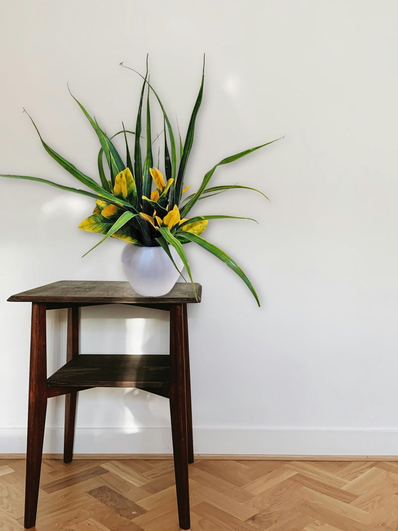 ARTSY® Artificial Plant with Pot for Home Decoration, Artificial Leaves, Flowers, Decorative Showpiece for Table Top Decor, Craft and DIY, Combo, Green, 1 Piece - Image 4