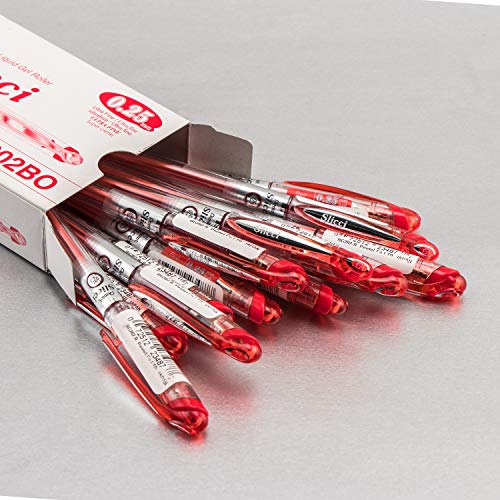 Pentel قلم جل بنتل آرتس سليكسي 0.25 مم فائق الدقة، حبر أحمر، علبة من 12 (BG202-B) - Image 2