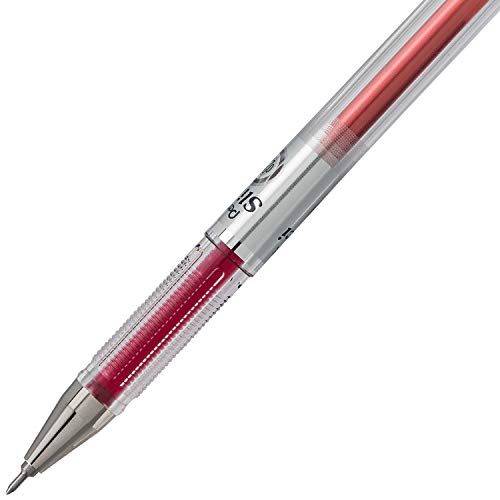 Pentel قلم جل بنتل آرتس سليكسي 0.25 مم فائق الدقة، حبر أحمر، علبة من 12 (BG202-B) - Image 5