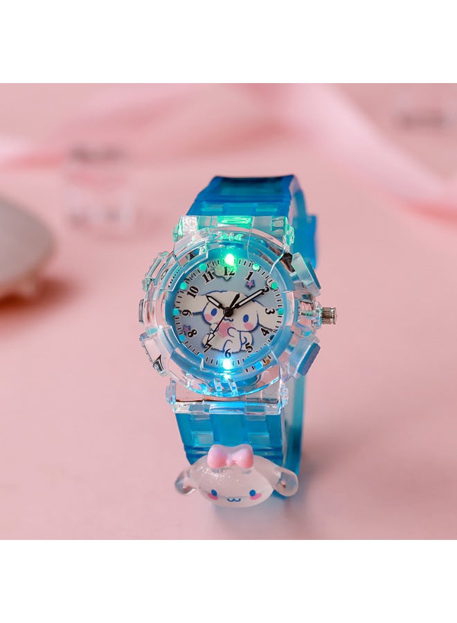 Children's Watch Cartoon Color Kuromi Luminous Electronic Watch Female Primary And Secondary School Students Digital Pointer Quartz Watch