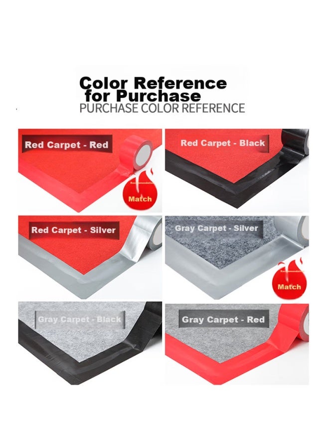 elifo Yili Feng Colored Cloth-based Tape, Strong Wide Carpet Tape, Floor Red Carpet, Colorful Tape, Heavy-duty Adhesive Paper, Floor Sealing, Stage Curtain, Light-blocking Advertising Cloth, Adhesive Tape, Can Be Hand-torn, Waterproof, Wear-resistant - Image 2