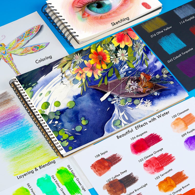 KALOUR Watercolor Pencils, 120 Colors, Blendable Wet or Dry, Water-Soluble Colored Pencils for Artists and Beginners - Image 4