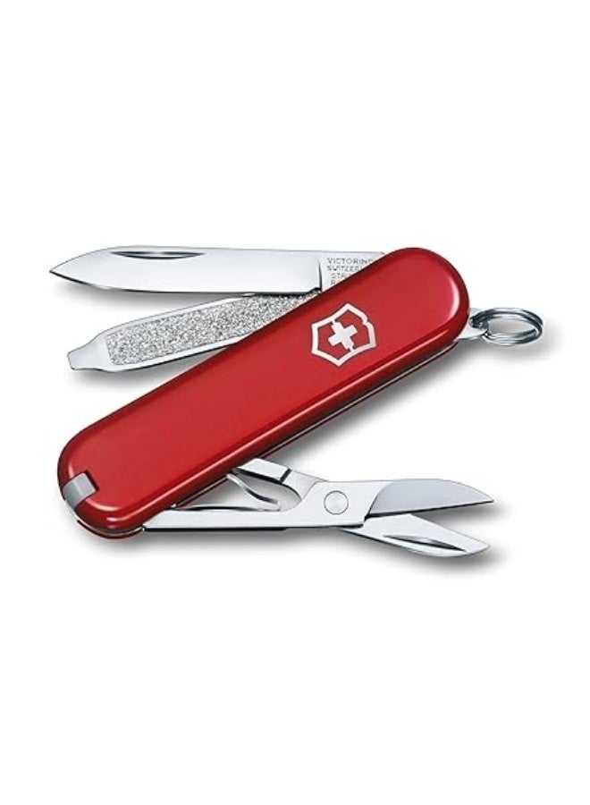 Victorinox Swiss Army Knife - Fresh. Stylish. Colorful Swiss Classics - 7 Function, Multi-Utility Tool with a Pair of Scissors - Red, 58 mm, M - Image 1