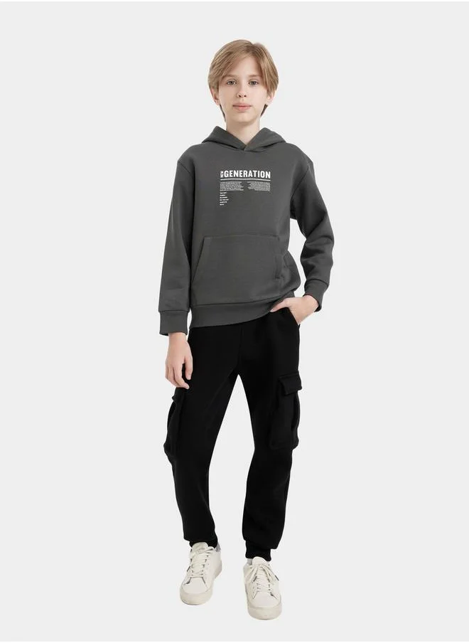 DeFacto Relaxed Fit Cargo Joggers with Drawstring by Styli