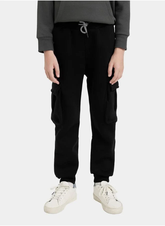 DeFacto Relaxed Fit Cargo Joggers with Drawstring by Styli