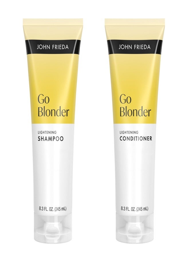 John Frieda Go Blonder Shampoo and Conditioner Set, Gradually Lightens Blonde Color Up, For Natural or Color-Treated Hair, 8.3 oz, Pack of 2 - Image 1