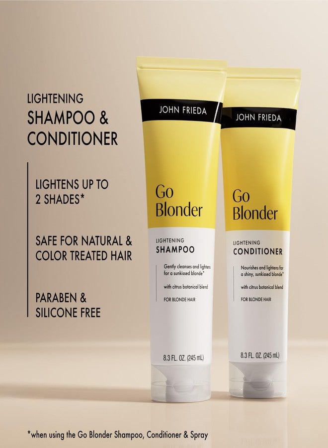 John Frieda Go Blonder Shampoo and Conditioner Set, Gradually Lightens Blonde Color Up, For Natural or Color-Treated Hair, 8.3 oz, Pack of 2 - Image 4