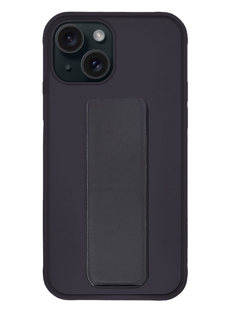 CATANES iPhone 15 Plus Case Premium PU Leather Case with Stand Function Shockproof and Anti Scratch Finger Grip Case Cover - Image 1