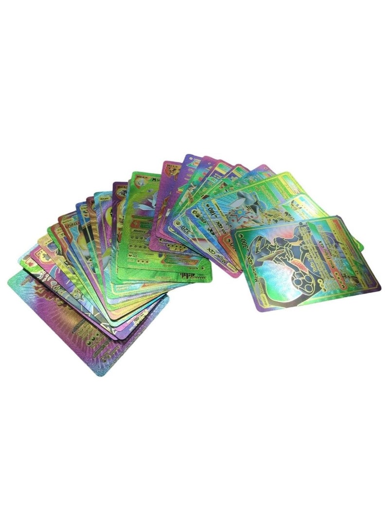 25 Pcs Pokemonn Cards Assorted Rainbow Foil Cards Series Cards Vmax GX Rainbow Rare Cards - Image 4