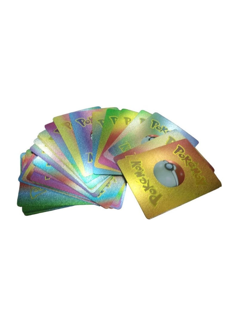 25 Pcs Pokemonn Cards Assorted Rainbow Foil Cards Series Cards Vmax GX Rainbow Rare Cards - Image 3