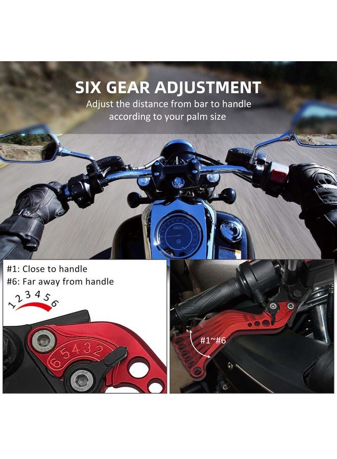JAVIK Updated Universal Bike Brake Master Cylinder Clutch Lever Set for 7/8" 22mm Handlebar Compatible with Motorcycle Honda Kawasaki Suzuki Yamaha - Black (Including Left & Right) - Image 3