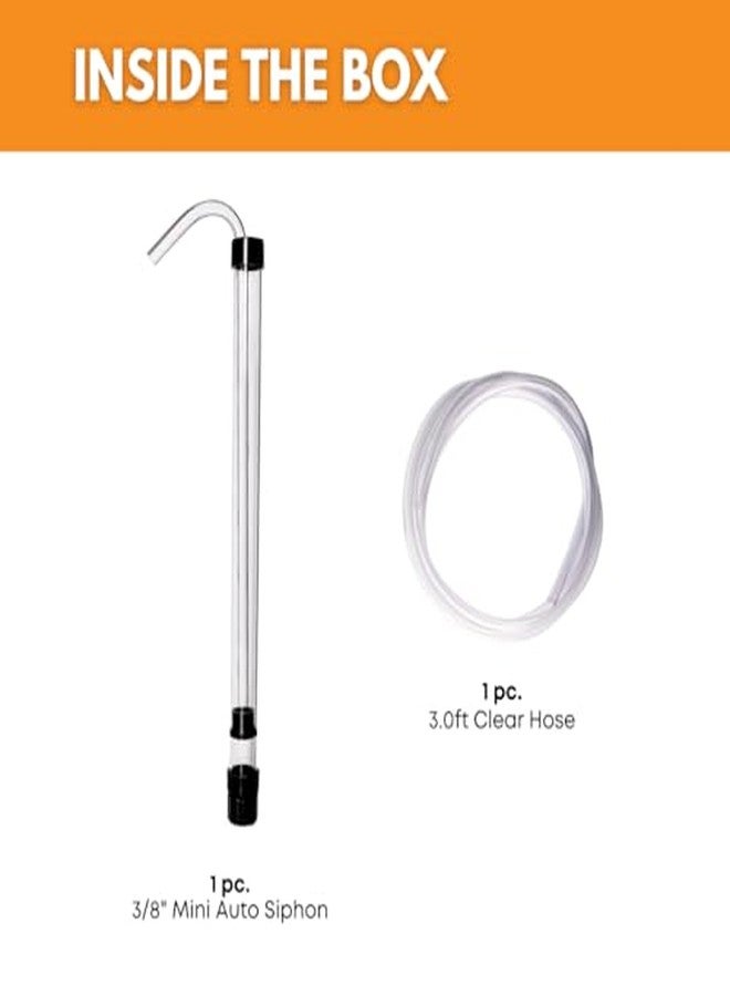 FastRack 3/8" Mini Auto Bottling Siphoning Kit w/Food Grade, 3' ft Hose, Clear - Image 3