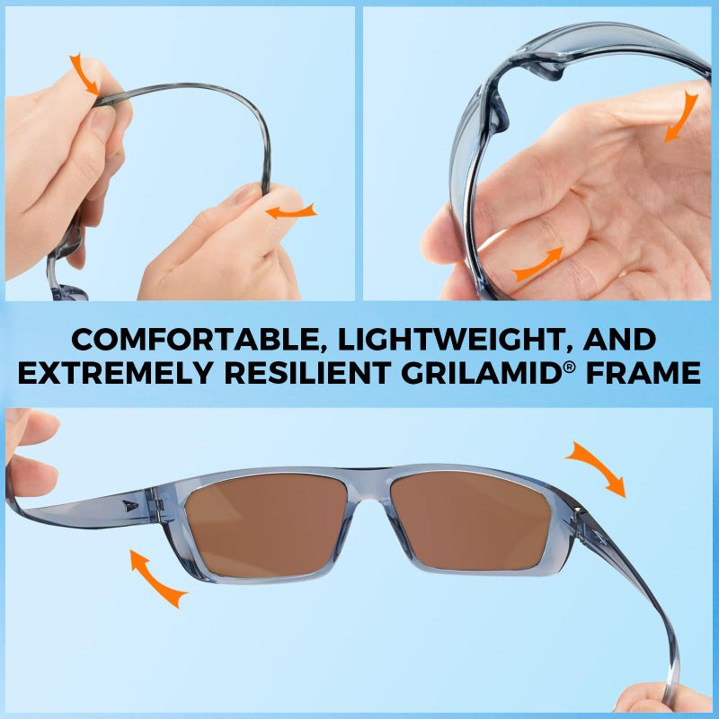 KastKing Huzzah Polarized Sport Sunglasses for Men and Women, Ideal for Driving Fishing Cycling and Running,UV Protection - Image 5