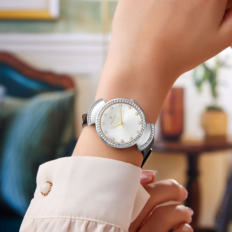 ماكسويل مكسويل ساعه جلد نسائي الاصليه تصميم ماركات