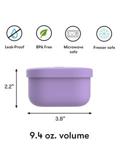 Omielife Omie Snack Container-Purple  - Image 2