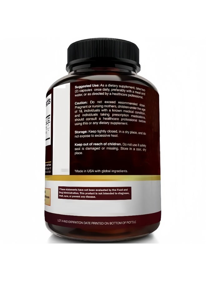 بريميم قسط بربارين HCL 1200 ملغ - 120 كبسولة تحتوي على 100 ملغ قرفة سيلان لكل وجبة - مكمل جذر بربارين HCL - يقوي جهاز المناعة - ينتج حمض الهيدروكلوريك الأمثل بنسبة 8٪ - ينشط مفتاح التمثيل الغذائي الرئيسي AMPK - يدعم صحة القلب والأوعية الدموية والمعرفية - نباتي، غير معدّل وراثيًا - Image 5