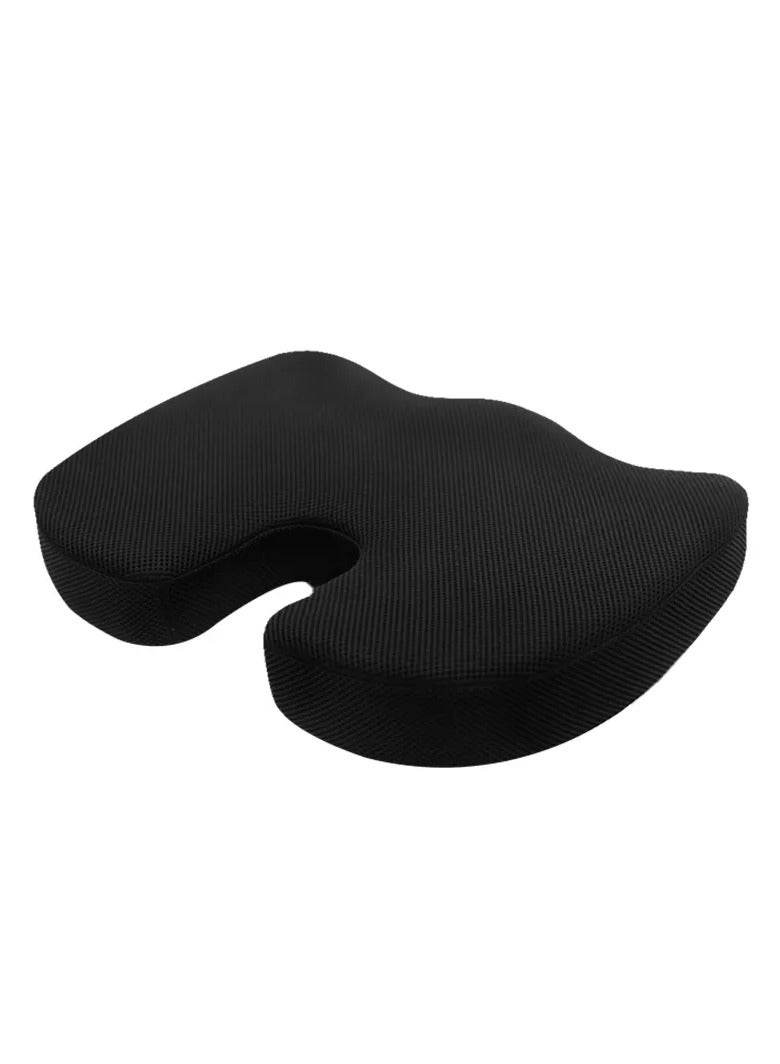 Denx Foam Gel U-Shaped Seat Cushion. Designed to alleviate pressure and provide support, it's perfect for long hours of sitting at the office, in the car, or at home. - Image 1