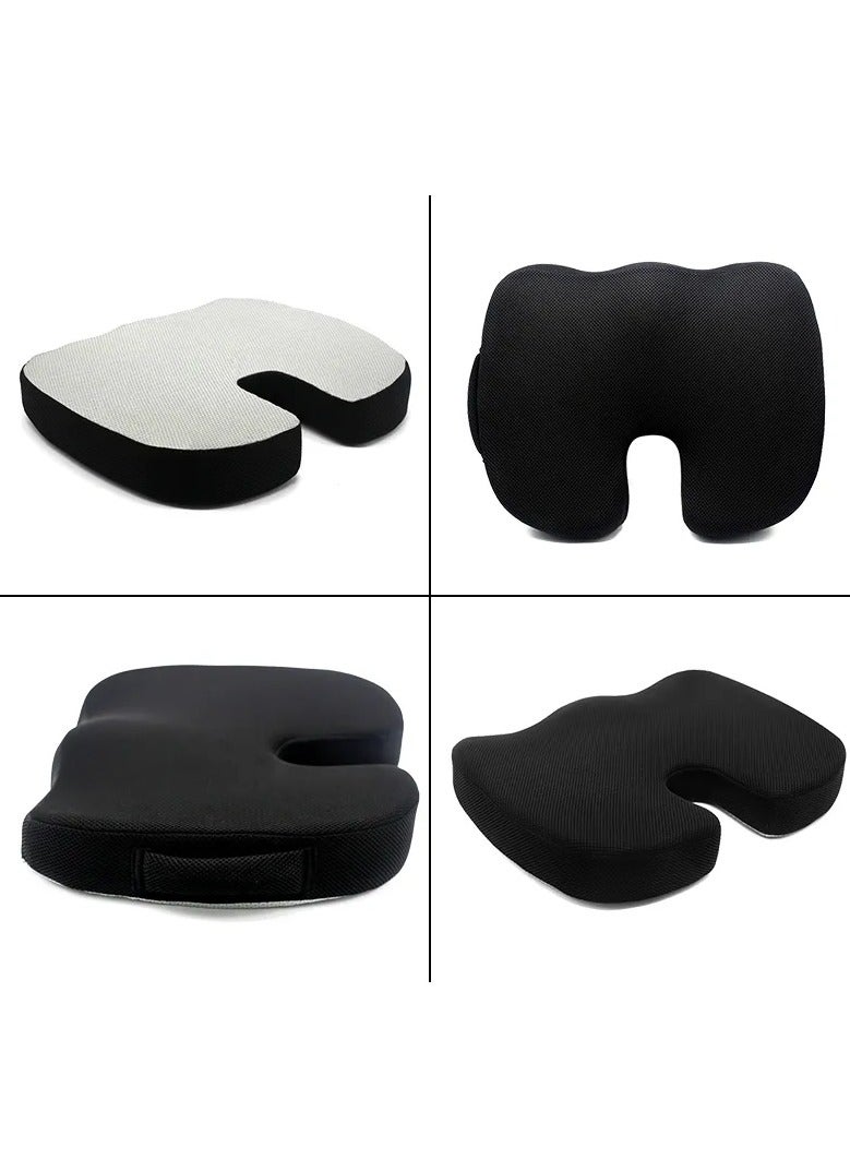 Denx Foam Gel U-Shaped Seat Cushion. Designed to alleviate pressure and provide support, it's perfect for long hours of sitting at the office, in the car, or at home. - Image 4