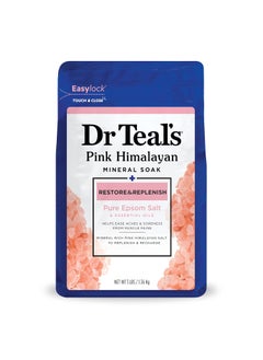 Dr Teals Epsom Salt Magnesium Soak Restore  Replenish with Pink Himalayan Mineral 3 lbs