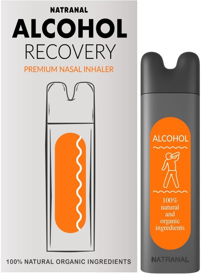 Natranal جهاز استنشاق ناترانال للتعافي من آثار الكحول - جهاز استنشاق للعلاج بالروائح، مكونات عضوية طبيعية 100% - جهاز استنشاق لتنظيف الكبد، يمنع ويقلل الأعراض الناتجة عن شرب الكحول - Image 1