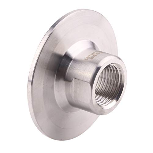 DERNORD Sanitary 2 Inch Tri Clamp to 0.5 Inch NPT Female Tri Clover (1/2" NPT Female (2 inch Tri-clamp)) - Image 2