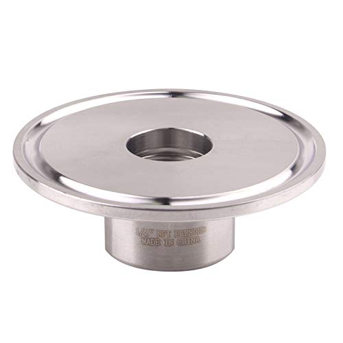 DERNORD Sanitary 2 Inch Tri Clamp to 0.5 Inch NPT Female Tri Clover (1/2" NPT Female (2 inch Tri-clamp)) - Image 5