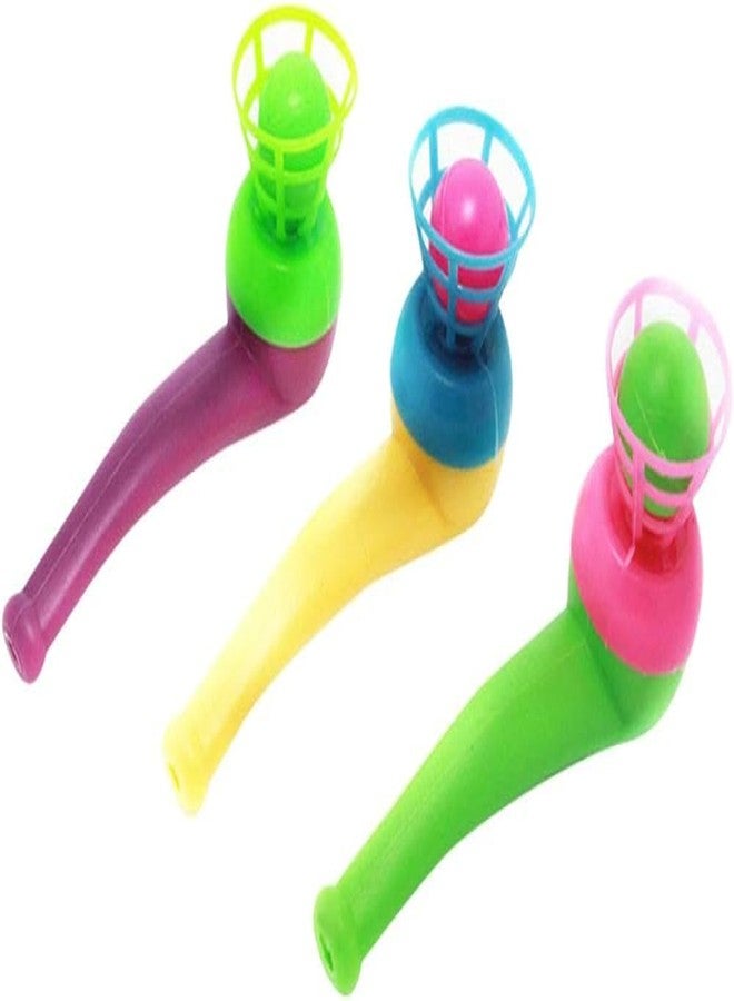 Royals Return Gift for Birthday Floating Ball Toy Air Suspension Blowing Ball Game Blow Pipe for Kids Baby Toddler (Random Color) (Pack of 12) - Image 1