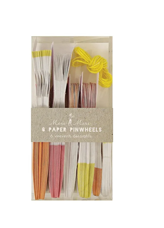 Meri Meri Neon Pinwheel Decorations