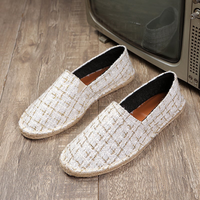 New Arrival Fisherman'S Shoes Men'S And Women'S Pure Hand-Stitched Straw-Woven Linen Shoes Slip-On Lazy Casual Cloth Shoes Fashion Trendy Shoes - Image 4