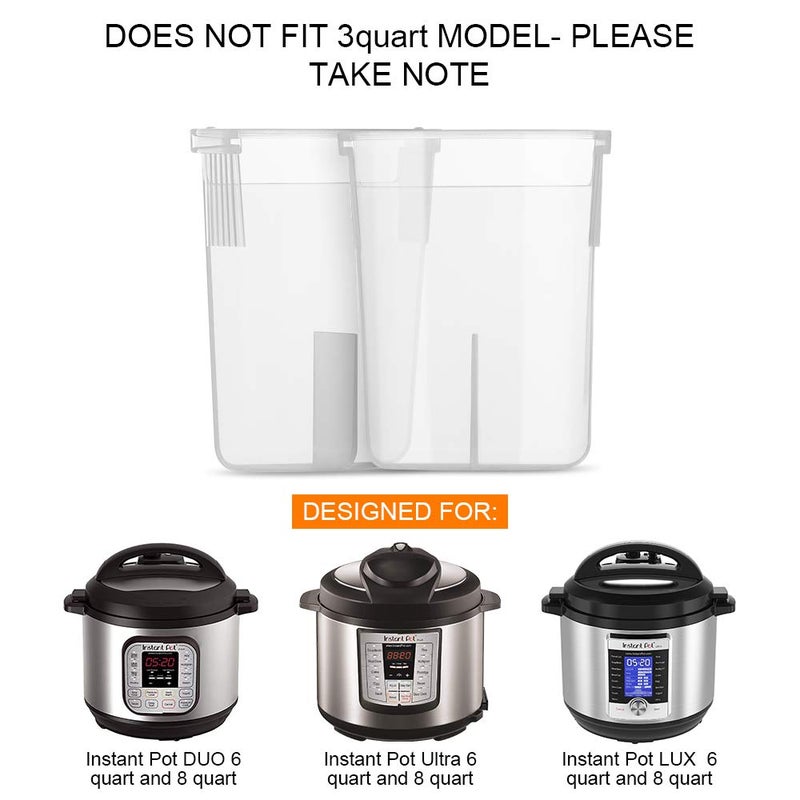 ZoneFly Original Condensation Collector for Instant Pot 5, 6, 8 Quart Duo, Duo Plus, Ultra, Lux, Smart 2 - Pack  - Image 4