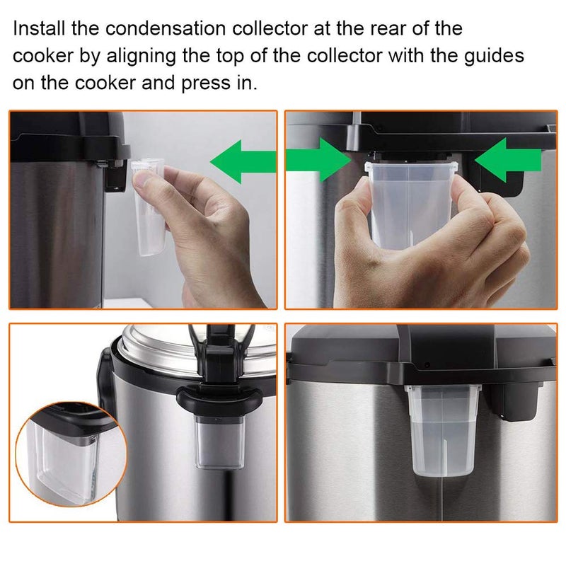ZoneFly Original Condensation Collector for Instant Pot 5, 6, 8 Quart Duo, Duo Plus, Ultra, Lux, Smart 2 - Pack  - Image 5