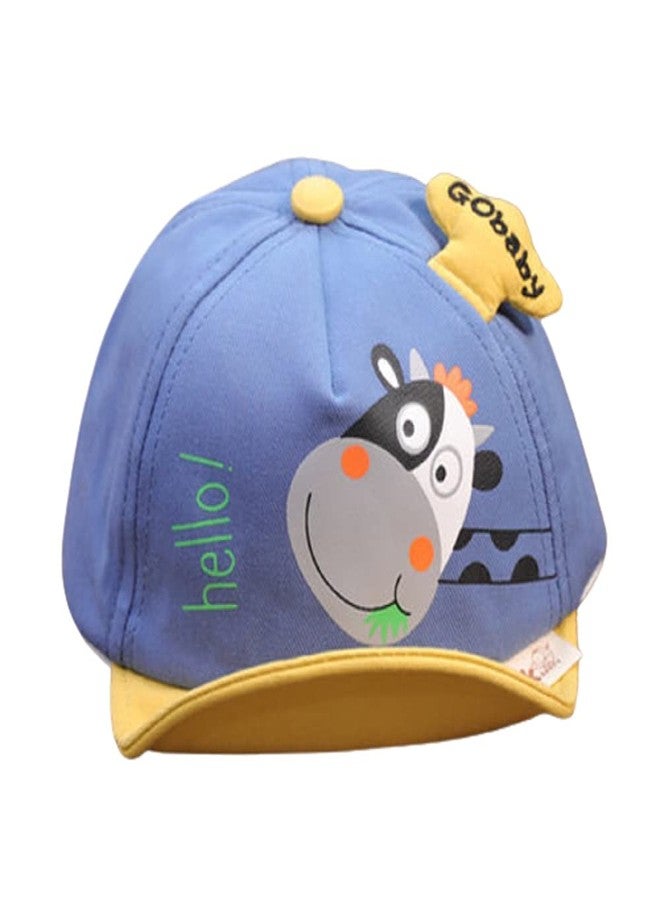 Ziory 1 Pc Go Baby' Cartoon Bear Cap - Blue (9 months-18 Months) - Image 1
