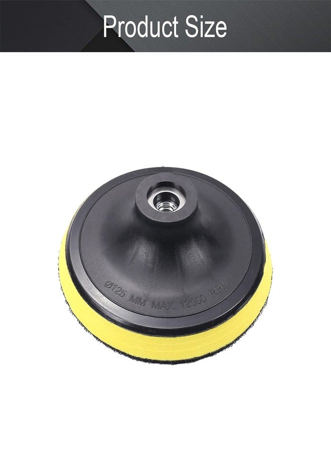 اتول مارت وسادة دعم يوتول مارت 5 بوصة بخطاف وحلقة، قرص لاصق لتلميع وصنفرة الصنفرة، وسادة دعم داعمة، وسادة تلميع وصنفرة مدارية، لصنفرة مدارية عشوائية، قطعة واحدة - Image 2