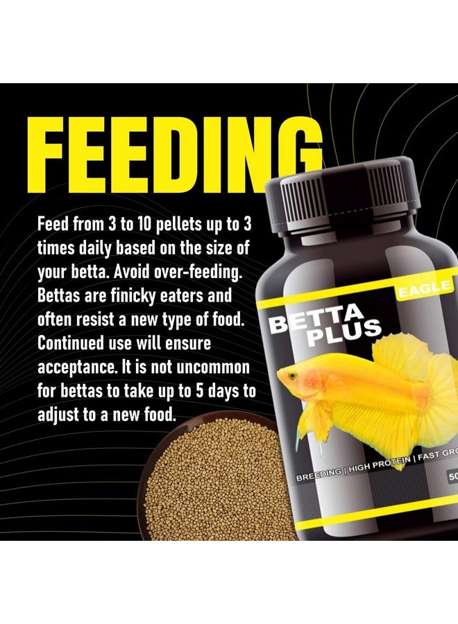 VAYINATO Eagle Betta Plus Pack of 2 (50g*2) Aquarium Fish Food | Ideal for All Types of Betta Fish (Breeding, High Protein, Fast Growth) - Image 3