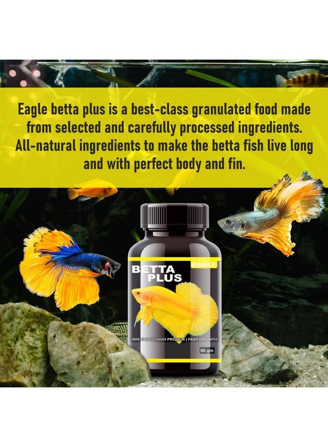 VAYINATO Eagle Betta Plus Pack of 2 (50g*2) Aquarium Fish Food | Ideal for All Types of Betta Fish (Breeding, High Protein, Fast Growth) - Image 5