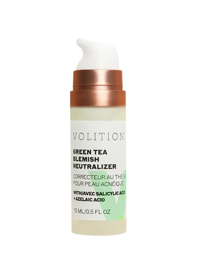 VOLITION Volition Beauty Green Tea Blemish Neutralizer - Redness and Blemish Control Anti Aging Face Cream - Exfoliating Salicylic Acid, Balancing Niacinamide & Nourishing Shea Butter (15 ml / 0.5 fl oz)  - Image 1