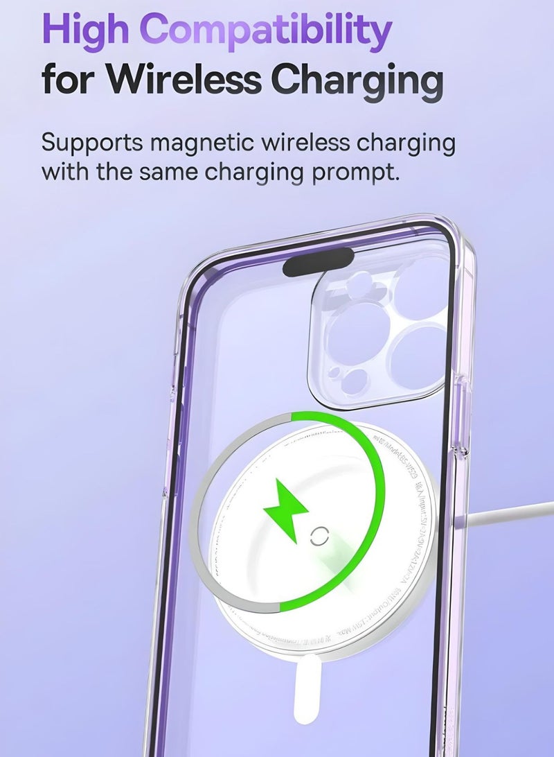 SARAOONT iPhone 13 Pro Max Clear Silicone Case Cover with MagSafe  - Image 4