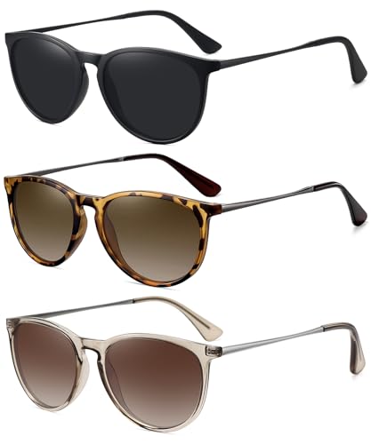 WOWSUN Retro sunglasses womens 2024 trendy round classic glasses - Image 1