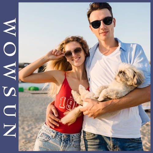 WOWSUN Retro sunglasses womens 2024 trendy round classic glasses - Image 2