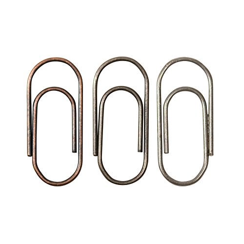 Advantus Metal Mini Paper Clips by Tim Holtz Ideaology 48 per Pack 58 Inch Antique Finishes TH92791