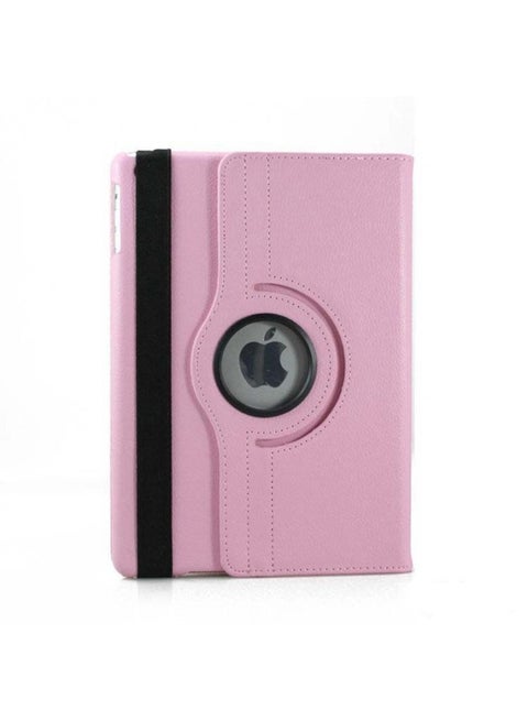 2017Ipad Pro10.5 Rotating 360 Flat Leather Case Ipad234 Protective Case Litchi Pattern Mini7-Color:Pink-Applicable Model:Air13-2024/air7-13 Inch 2025