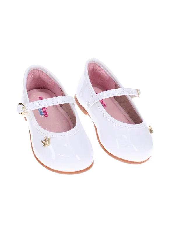 موليكينها Molekinha Infant Girls Ballerinas White | Made In Brazil