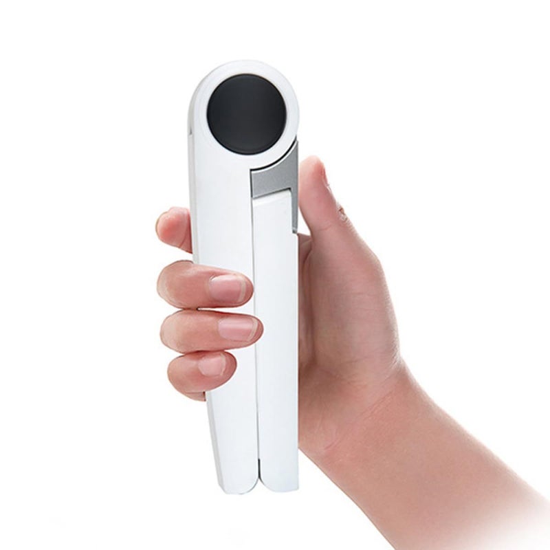 Aluminum Alloy Adjustable Laptop Cooling Stand Foldable Tablet Holder Portable Desk Mount White - Image 3