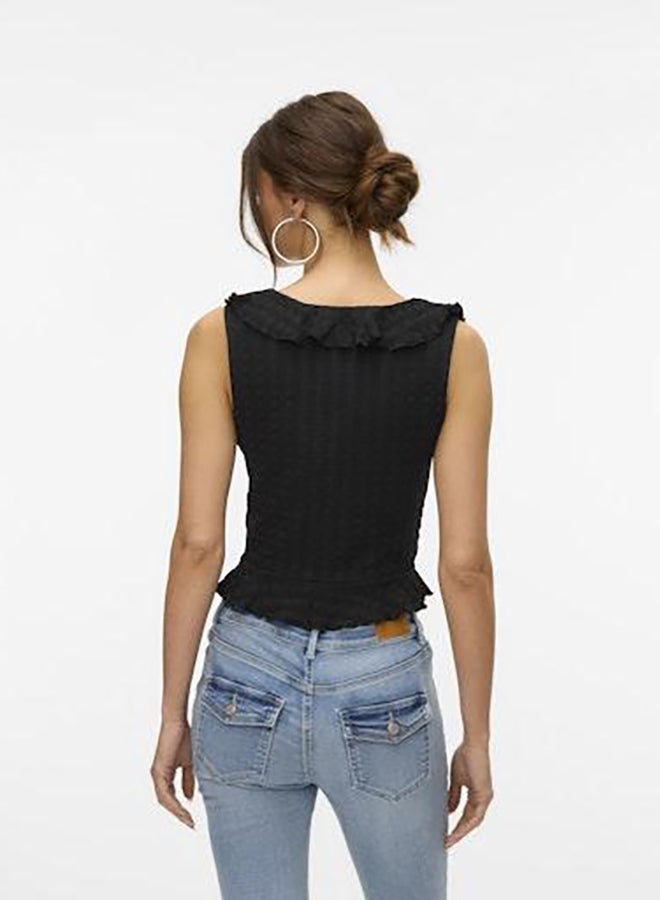 VERO MODA Vmida Sl Frill Top Jrs Ga  - Image 3