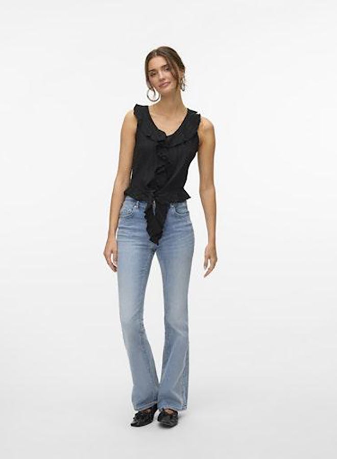 VERO MODA Vmida Sl Frill Top Jrs Ga  - Image 1
